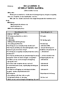 Giáo án lớp 4 - Tuần 25 - Môn Kĩ thuật: Ôn tập chương II: Kĩ thuật trồng rau hoa (từ bài 20 đến bài 25)