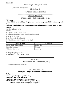 Giáo án Lớp 4 - Tuần 25 (Tiết 3)