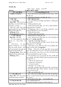 Giáo án Lớp 4 Tuần 26 - Trường tiểu học số 1 Triệu Phước