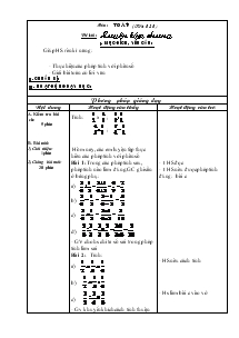 Giáo án lớp 4 - Tuần 27 - Môn Toán (tiết: 131) Luyện tập chung