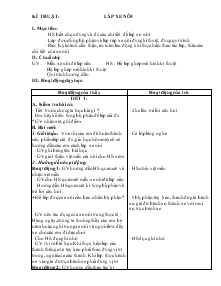 Giáo án lớp 4 - Tuần 28 - Môn Kĩ thuật: Lắp xe nôi