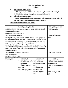 Giáo án lớp 4 - Tuần 28 - Môn Tiếng Việt - Ôn tập giữa kỳ II