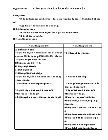 Giáo án lớp 4 - Tuần 29 - Môn Tập làm văn: Cấu tạo của bài văn miêu tả con vật