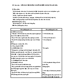 Giáo án lớp 4 - Tuần 31 - Môn Kể chuyện: Kể chuyện được chứng kiến hoặc tham gia