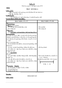 Giáo án Lớp 4 - Tuần 31 (Tiếp theo)