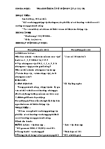 Giáo án lớp 4 - Tuần 32 - Môn Khoa học: Trao đổi chất ở động vật