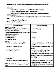 Giáo án lớp 4 - Tuần 32 - Môn Luyện từ và câu: Thêm trạng ngữ chỉ nguyên nhân cho câu