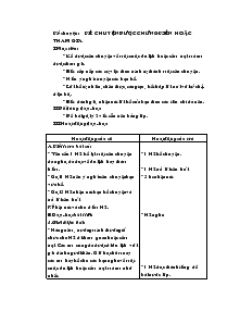 Giáo án lớp 4 - Tuần 33 - Môn Kể chuyện: Kể chuyện được chứng kiến hoặc tham gia