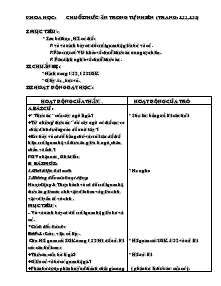 Giáo án lớp 4 - Tuần 33 - Môn Khoa học: Chuỗi thức ăn trong tự nhiên