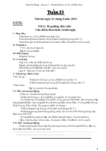 Giáo án Lớp 4 Tuần 33 - Phạm Thị Hường - trường tiểu học số 2 thị trấn Tân Uyên