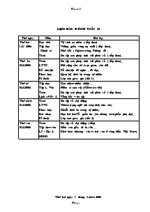 Giáo án Lớp 4 Tuần 33 (tiếp theo)