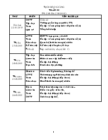 Giáo án Lớp 4 Tuần 33 (tiếp)