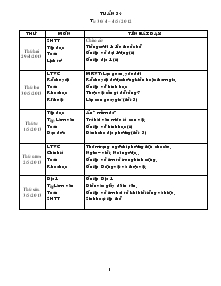 Giáo án Lớp 4 Tuần 34 (tiếp)