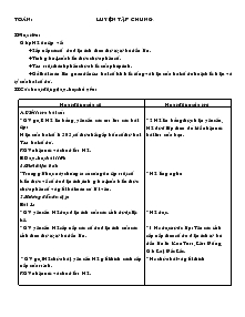 Giáo án lớp 4 - Tuần 35 - Môn Toán: Luyện tập chung