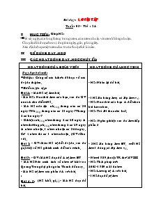 Giáo án Lớp 4 - Tuần 5 - Môn Toán