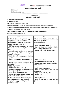 Giáo án Lớp 4 - Tuần 5 (tiếp theo)