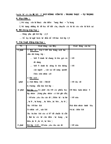 Giáo án lớp 4 - Tuần 6 - Môn Luyện từ và câu ( tiết 12) Mở rộng vốn từ: Trung thực – tự trọng