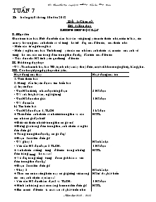 Giáo án Lớp 4 - Tuần 7 - Phạm Thị Yên - Trường Tiểu học hương gián