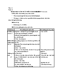 Giáo án lớp 4 - Tuần 8 - Môn Tự nhiên xã hội - Bài 15: Bạn cảm thấy thế nào khi bị bệnh?