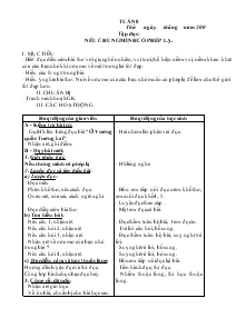 Giáo án Lớp 4 - Tuần 8 (Tiết 8)