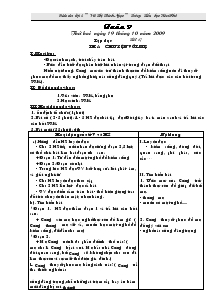 Giáo án Lớp 4 - Tuần 9 - Vũ Thị Bích Ngọc - Trường Tiểu học Yên Phú