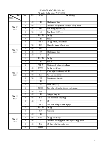 Giáo án Lớp 5 - Tuần 14 (Tiết 1)