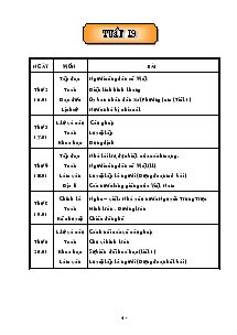 Giáo án Lớp 5 - Tuần 19 (Tiếp)