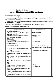 Giáo án môn Tiếng Việt 4 - Tuần 32 - Luyện từ và câu - Tiết 63: Thêm trạng ngữ chỉ thời gian cho câu