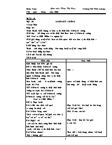 Giáo án môn Toán 4 - Phạm Thị Hợp - Trường TH Vĩnh Lương 1