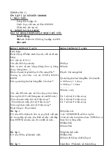 Giáo án môn Toán 4 - Tiết 1 đến tiết 175