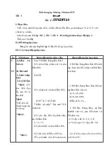 Giáo án môn Toán 4 - Tiết 17: Luyện tập