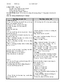 Giáo án môn Toán 4 - Tiết 26: Luyện tập