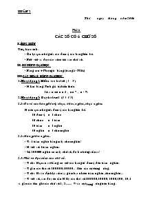 Giáo án môn Toán 4 - Tiết 6: Các số có 6 chữ số