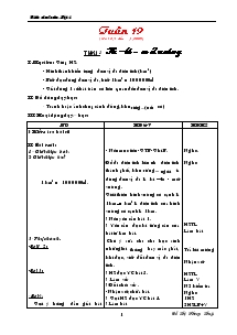 Giáo án môn Toán 4 - Tuần 19 đến tuần 30