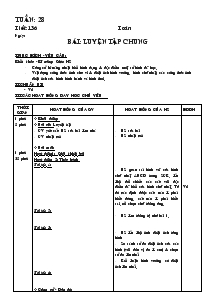 Giáo án môn Toán 4 - Tuần 28