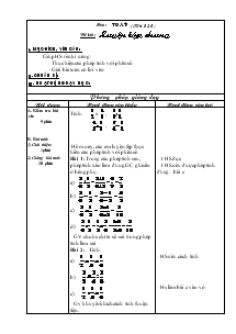 Giáo án môn Toán khối 4 - Học kì II - Tiết 131: Luyện tập chung