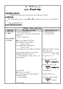 Giáo án môn Toán khối 4 - Học kì II - Tiết 135: Luyên tập