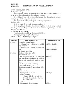 Giáo án Tập đọc: Trong quán ăn “ba cá bống”