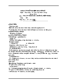 Giáo án thể nghiệm chuyên đề - Bài: Nhân với số có 3 chữ số (tiếp theo)