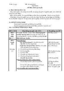 Giáo án Tiếng Việt 5 - Học kì I