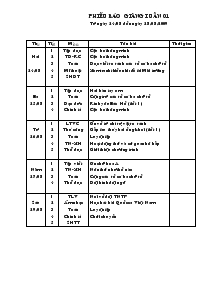 Giáo án tổng hợp lớp 1 - Tuần 1