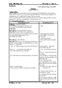 Giáo án tổng hợp lớp 4 - Trường TH số 1 Quảng Phú - Tuần 31