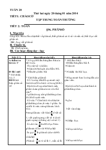 Giáo án tổng hợp lớp 4 - Tuần 20