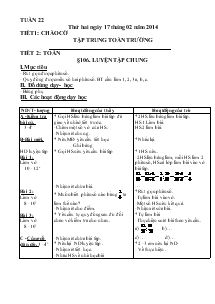 Giáo án tổng hợp lớp 4 - Tuần 22