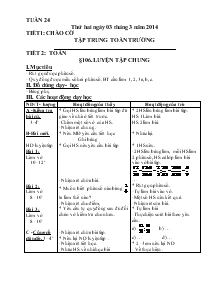 Giáo án tổng hợp lớp 4 - Tuần 24