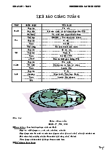 Giáo án tổng hợp lớp 4 - Tuần 6