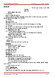 Giáo án (buổi sáng) - Lớp 4 - Trường TH Phan Rí Thành 2 - Tuần 16