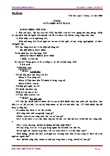 Giáo án (buổi sáng) - Lớp 4 - Trường TH Phan Rí Thành 2 - Tuần 17