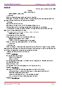 Giáo án (buổi sáng) - Lớp 4 - Trường TH Phan Rí Thành 2 - Tuần 20