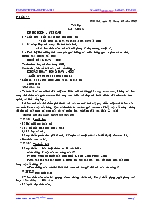 Giáo án (buổi sáng) - Lớp 4 - Trường TH Phan Rí Thành 2 - Tuần 22